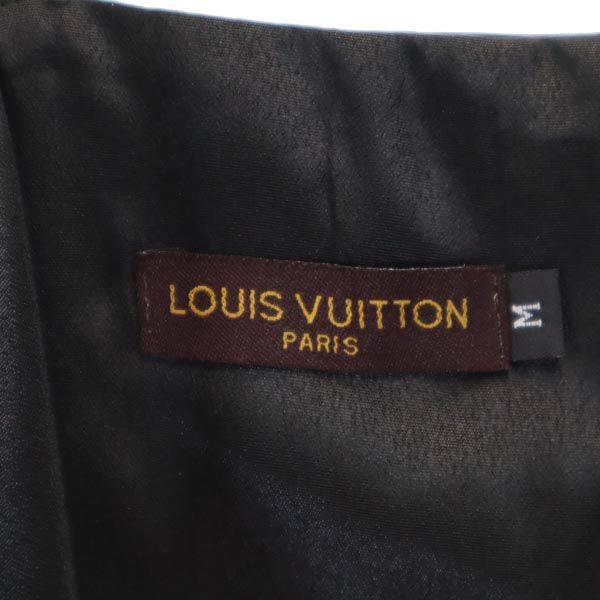 LOUIS VUITTON Cami Midi Dress Back Zip Black Size M