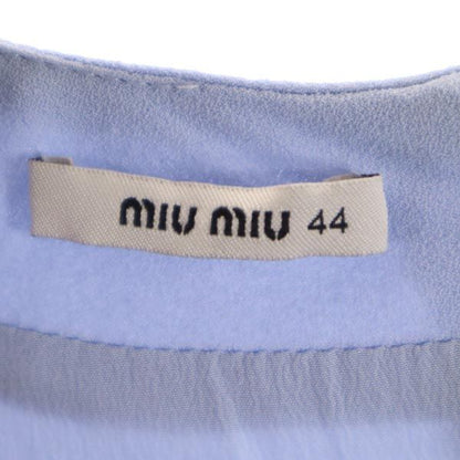 MIUMIU Italian Short French Sleeve Dress Blue Size 44