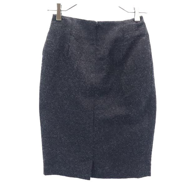 YVES SAINT LAURENT Mohair Blend Skirt Black Size F36