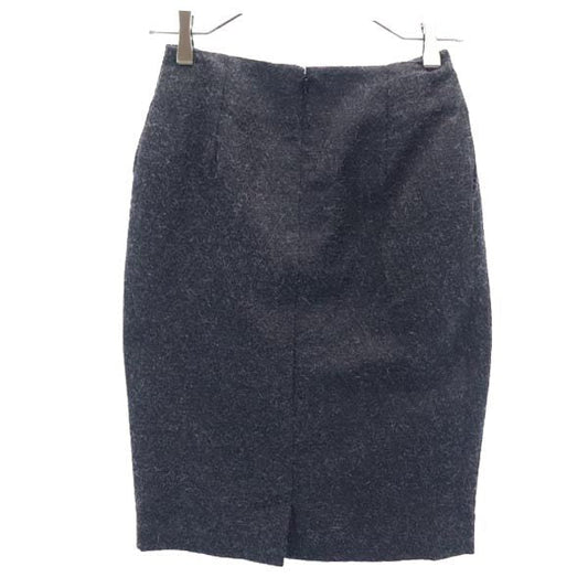 YVES SAINT LAURENT Mohair Blend Skirt Black Size F36
