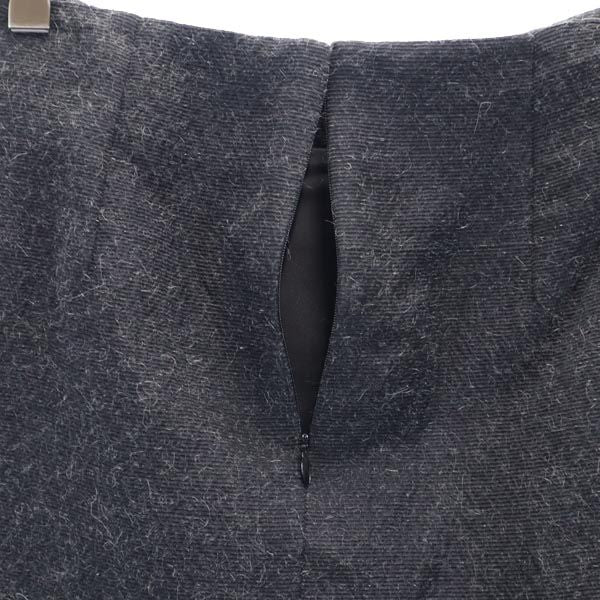 YVES SAINT LAURENT Mohair Blend Skirt Black Size F36