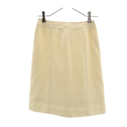 CHANEL Mini Trapeze Skirt Ivory Size 36