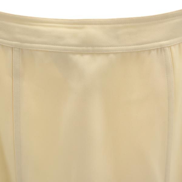 CHANEL Mini Trapeze Skirt Ivory Size 36
