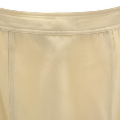 CHANEL Mini Trapeze Skirt Ivory Size 36