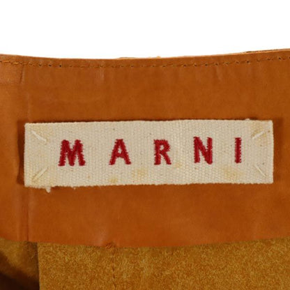 MARNI Brown Side Zip Maxi Skirt Size 40