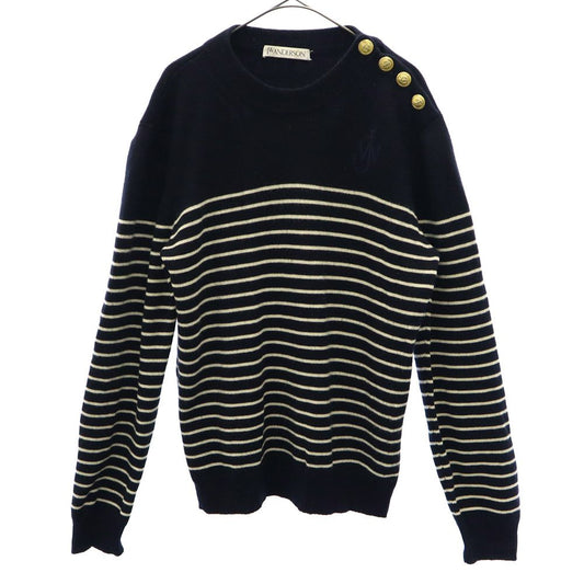 J.W.Anderson. Striped Long Sleeve Sweater Navy/White Size S