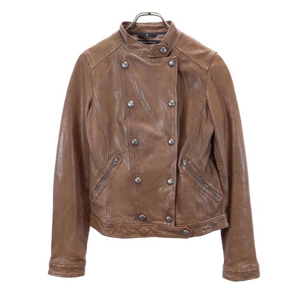 Marc O'polo Brown Leather Jacket Size 36