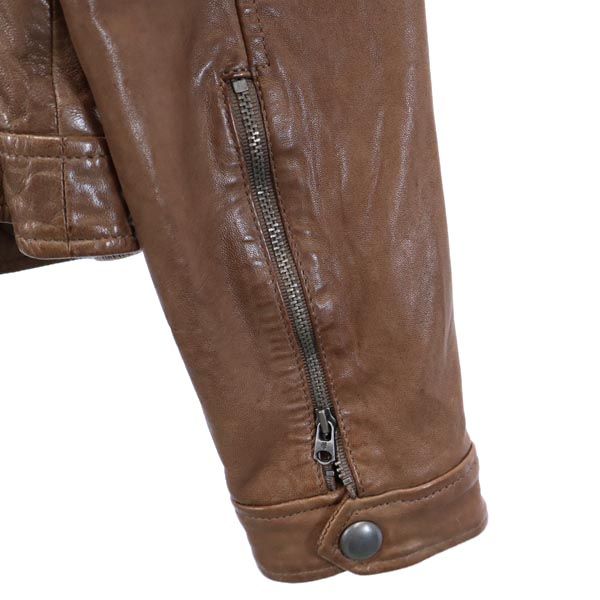 Marc O'polo Brown Leather Jacket Size 36