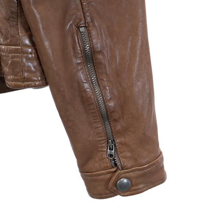 Marc O'polo Brown Leather Jacket Size 36