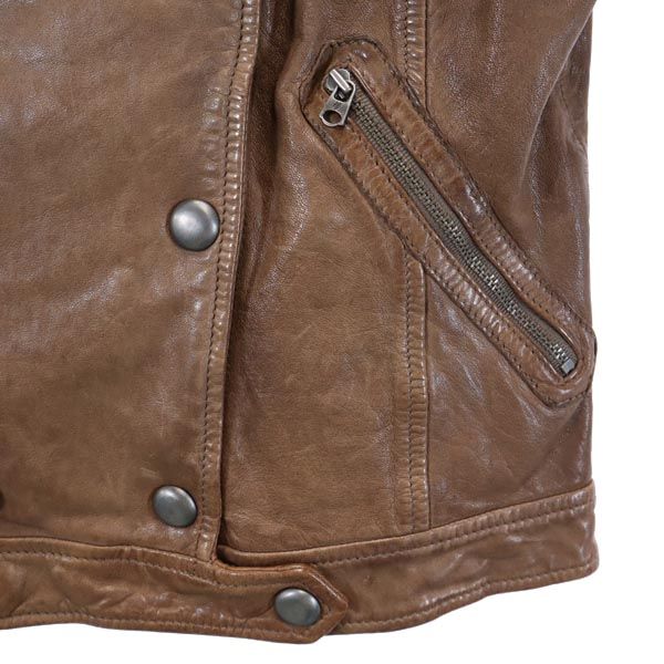 Marc O'polo Brown Leather Jacket Size 36