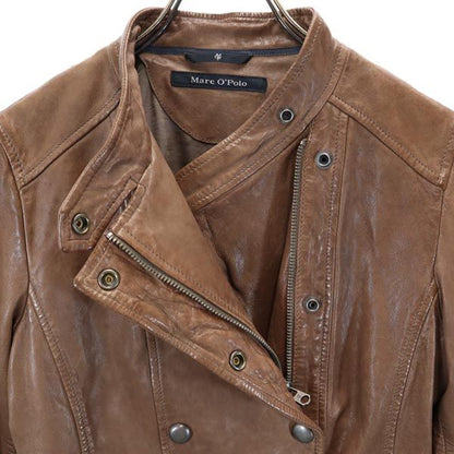 Marc O'polo Brown Leather Jacket Size 36