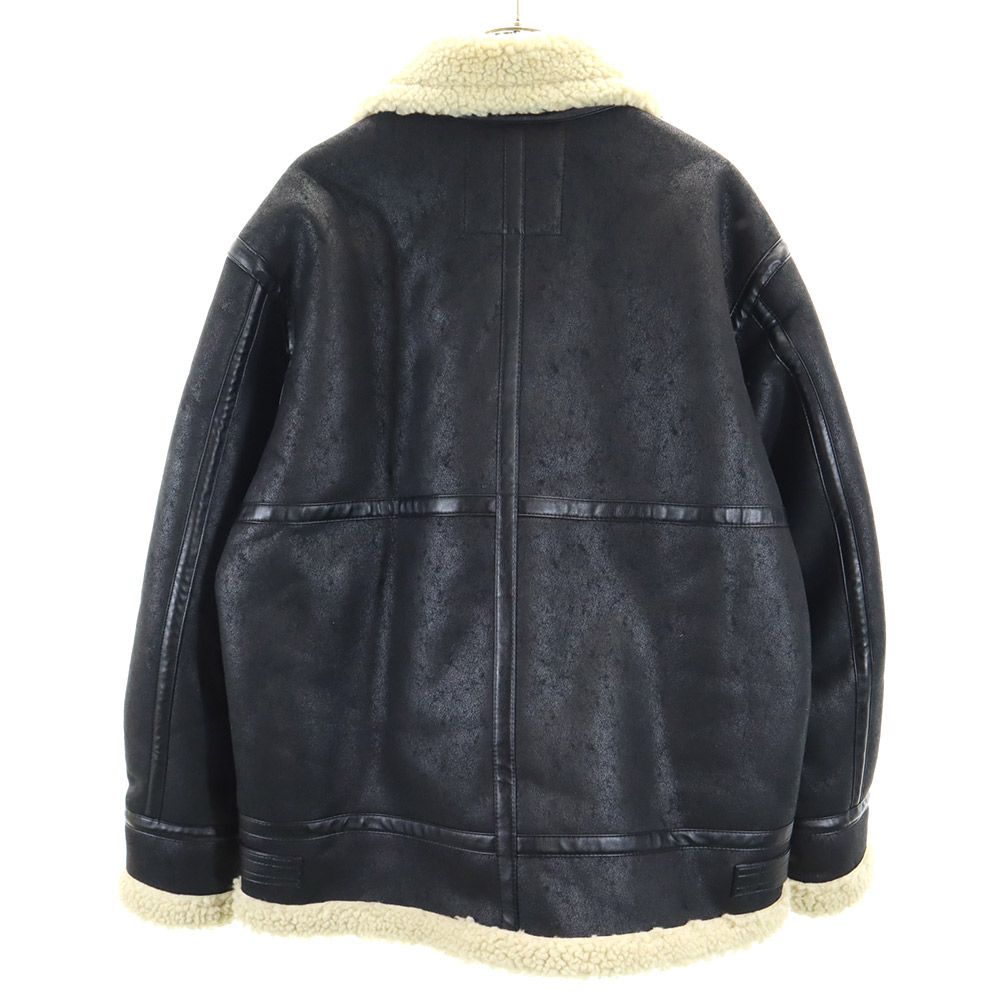 ALPHA INDUSTRIES INC B3 Faux Shearling Jacket Black Size XL