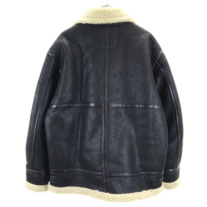 ALPHA INDUSTRIES INC B3 Faux Shearling Jacket Black Size XL