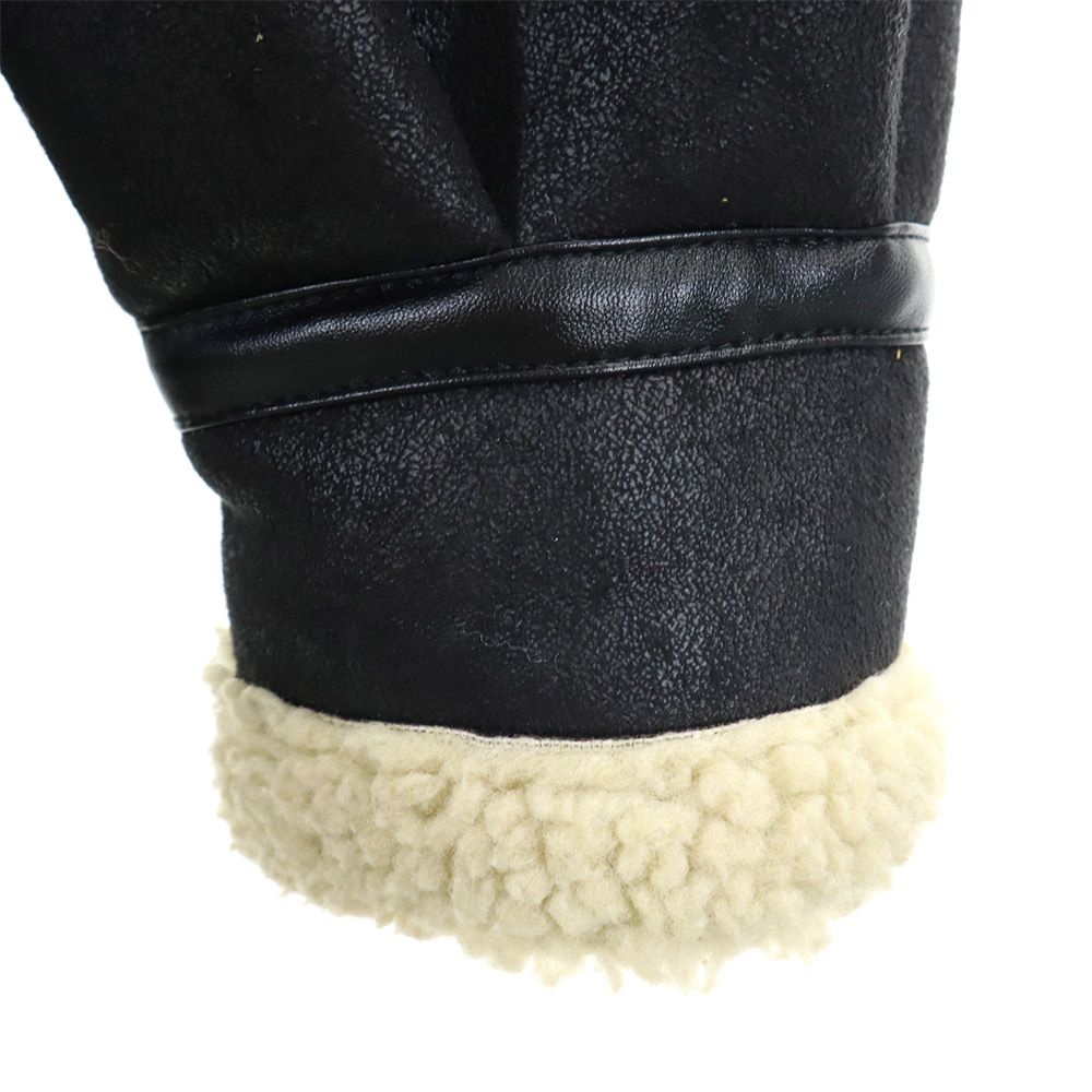 ALPHA INDUSTRIES INC B3 Faux Shearling Jacket Black Size XL