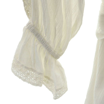 GRACE CLASS Frill Lace Long Sleeve Dress White Size 2-36