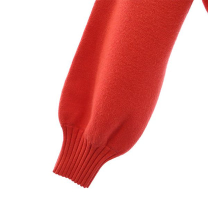 Diagram Long Sleeve Sweater Red Size 36