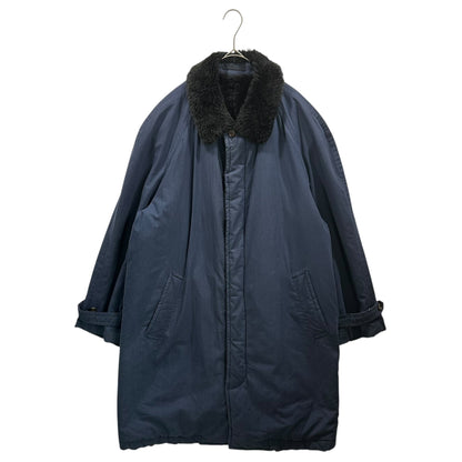 COMME des GARCONS HOMME 81AW Big-HOMME Boa Coat Navy Size M