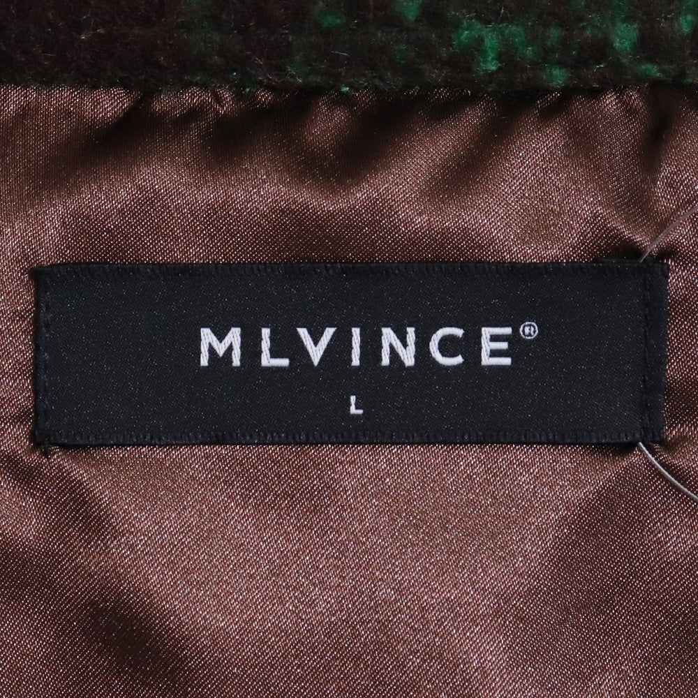 MLVINCE Oversized Check Shirt Jacket Green Size L