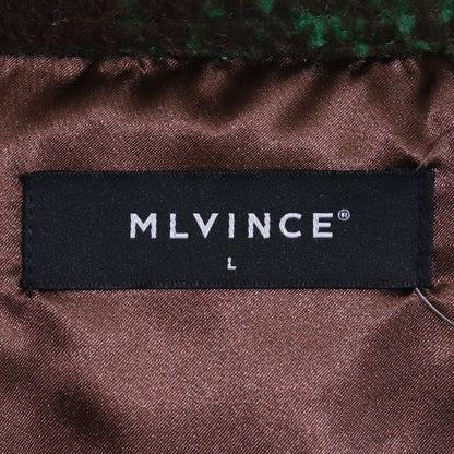 MLVINCE Oversized Check Shirt Jacket Green Size L