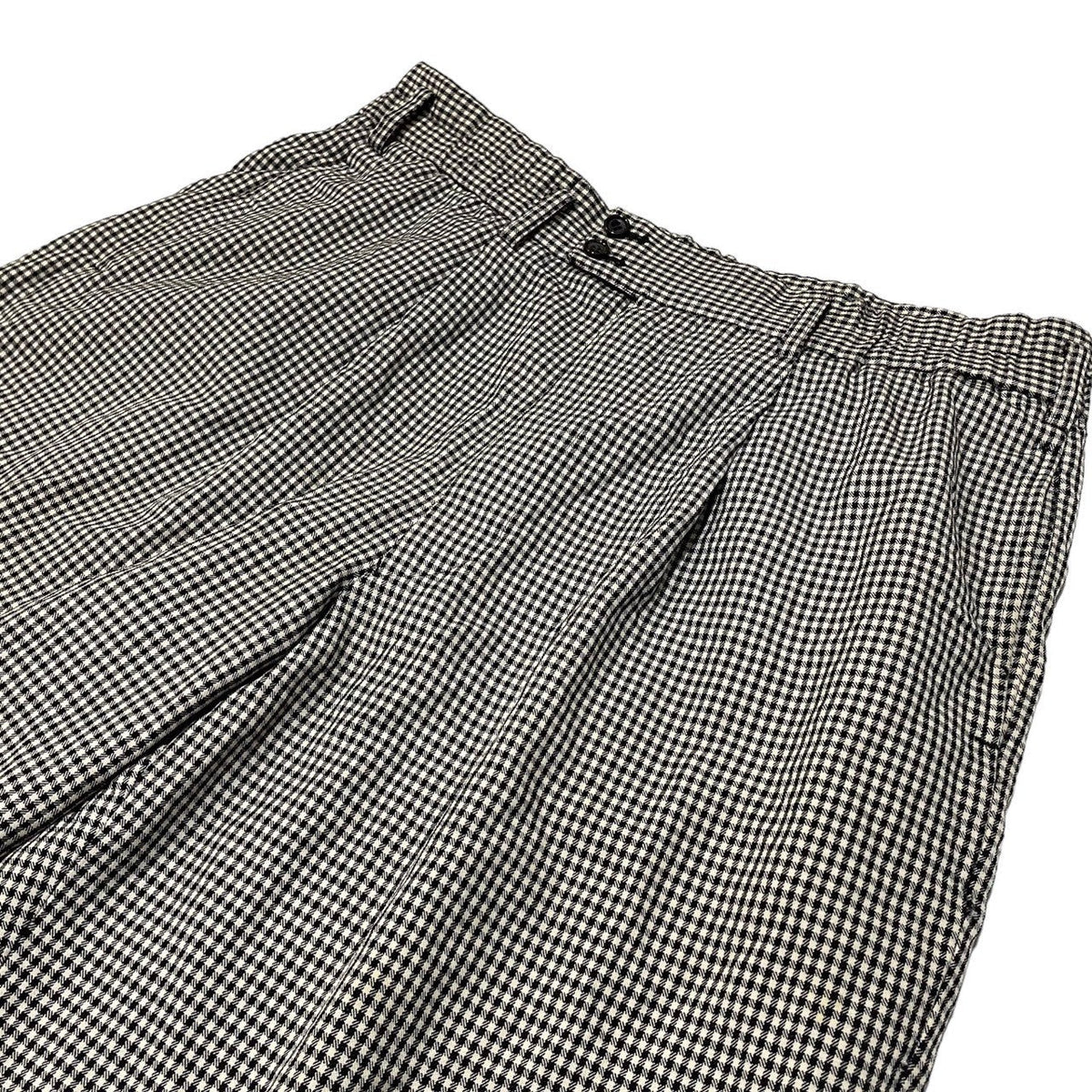 CDG HOMME PLUS 80s Vintage Tapered Check Slacks Size SIZE S