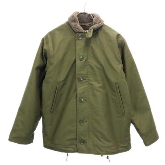 NAVY DEPARTMENT Khaki Military Jacket Boa Lining Size S
