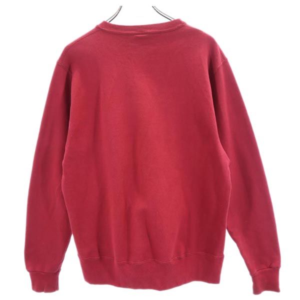 Champion 90s Logo Embroidered Red Sweatshirt Size M