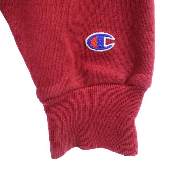 Champion 90s Logo Embroidered Red Sweatshirt Size M