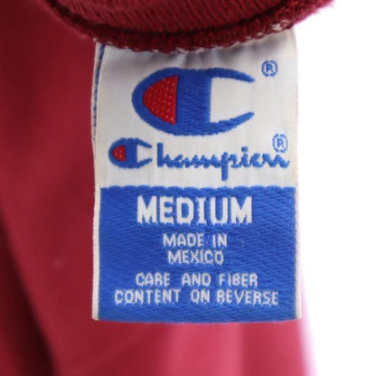 Champion 90s Logo Embroidered Red Sweatshirt Size M
