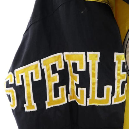 STARTER 90s NFL Steelers Padded Nylon Jacket Black Size S