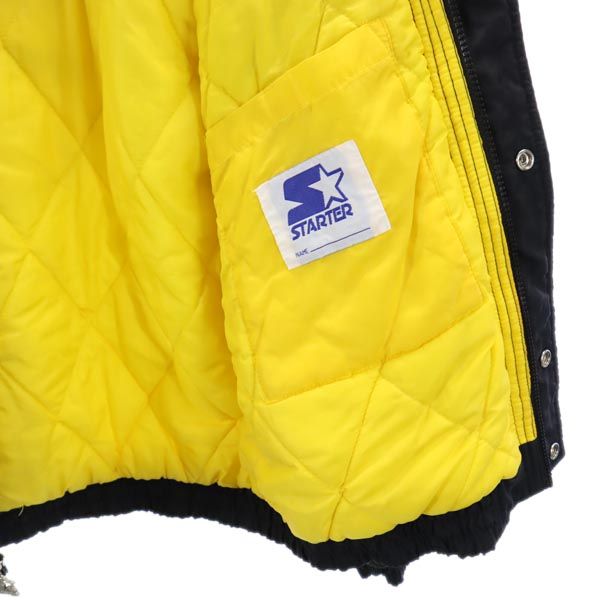 STARTER 90s NFL Steelers Padded Nylon Jacket Black Size S