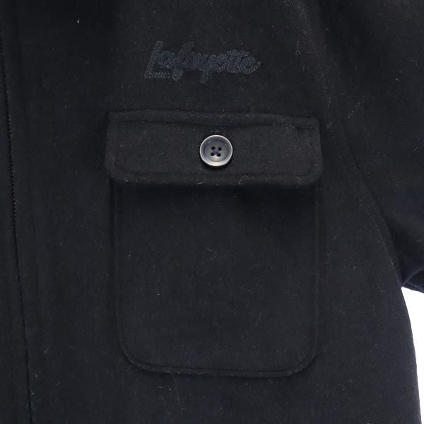 LFYT Black Back Logo Embroidered Wool Jacket Size L