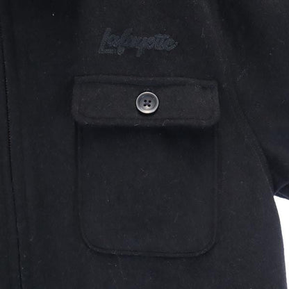 LFYT Black Back Logo Embroidered Wool Jacket Size L