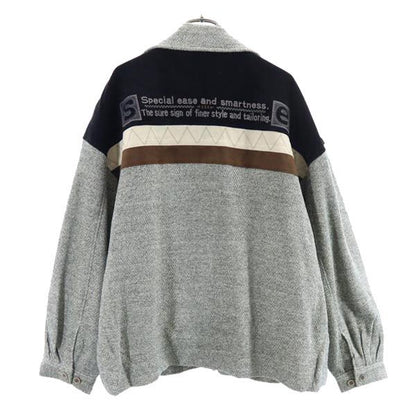 santa fe Japan Back Logo Embroidered Jacket Gray Size 3