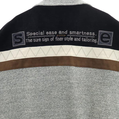 santa fe Japan Back Logo Embroidered Jacket Gray Size 3
