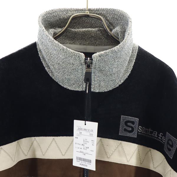 santa fe Japan Back Logo Embroidered Jacket Gray Size 3