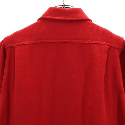 BRENT 40s Vintage Long Sleeve Gusseted Shirt Red Size 15.5