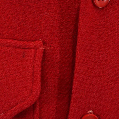 BRENT 40s Vintage Long Sleeve Gusseted Shirt Red Size 15.5