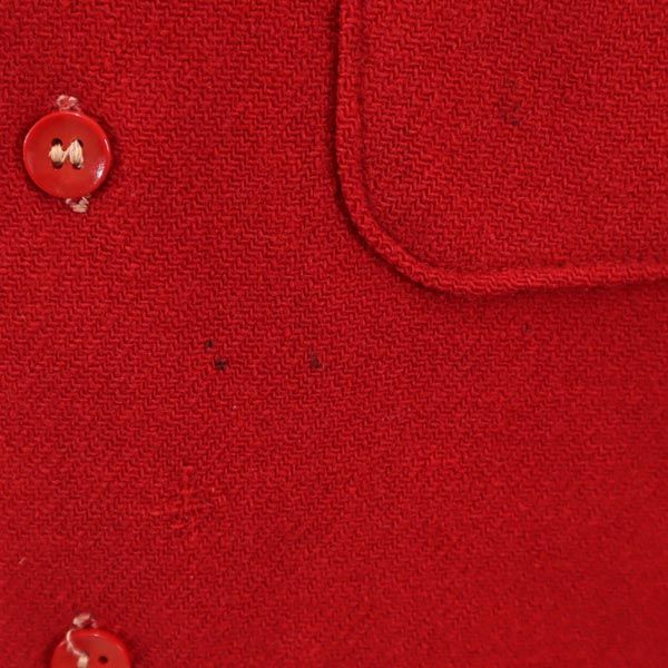 BRENT 40s Vintage Long Sleeve Gusseted Shirt Red Size 15.5
