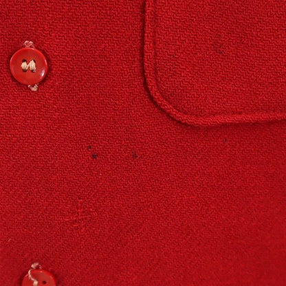 BRENT 40s Vintage Long Sleeve Gusseted Shirt Red Size 15.5