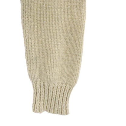 STUSSY Wool Blend Lace-Up Sweater White Size M