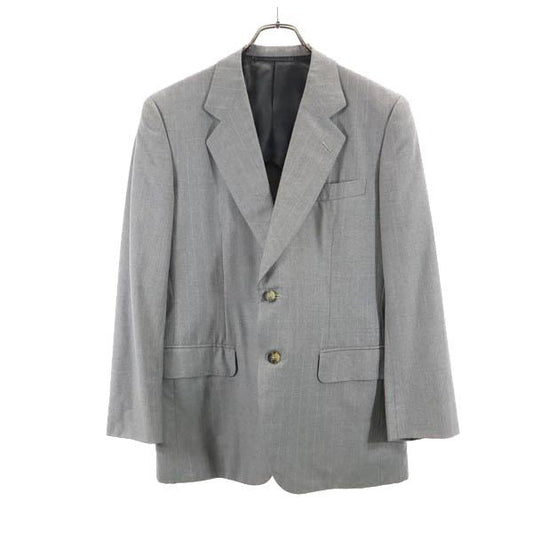 YVES SAINT LAURENT Striped Blazer w/ Liner Gray