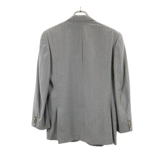 YVES SAINT LAURENT Striped Blazer w/ Liner Gray