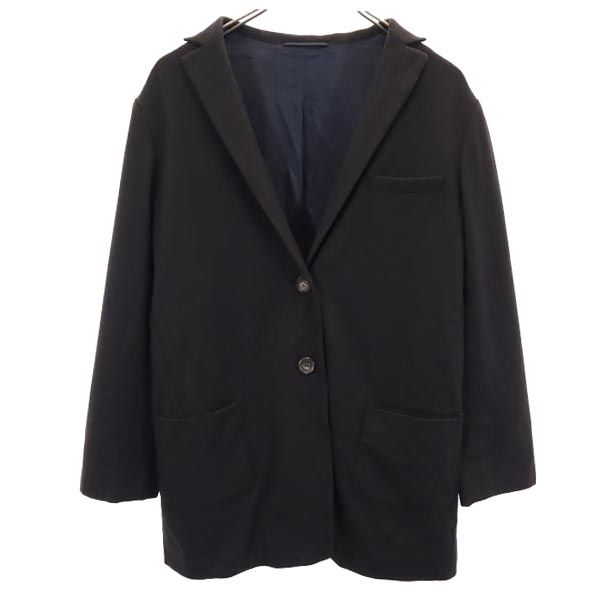 JIL SANDER Wool Blend Blazer Black Size 36