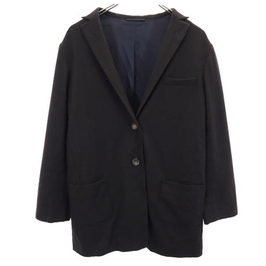 JIL SANDER Wool Blend Blazer Black Size 36