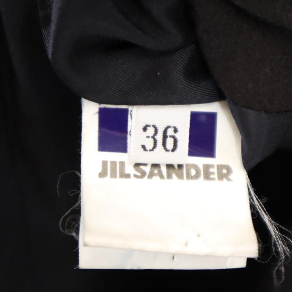 JIL SANDER Wool Blend Blazer Black Size 36