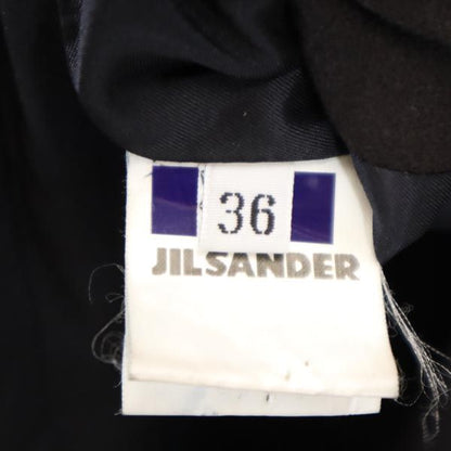 JIL SANDER Wool Blend Blazer Black Size 36