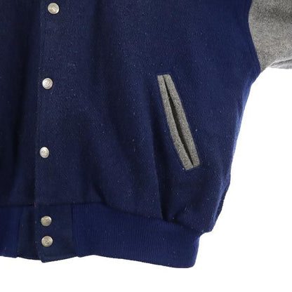 MICKEY MOUSE 80s 90s USA Wool Blend Jacket Blue Size L