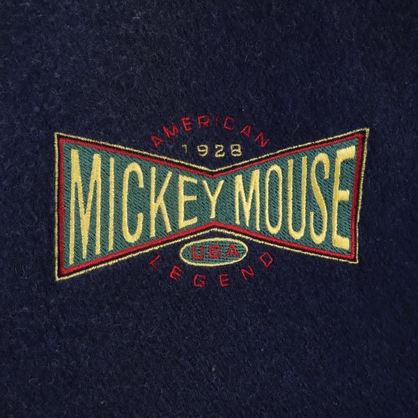 MICKEY MOUSE 80s 90s USA Wool Blend Jacket Blue Size L