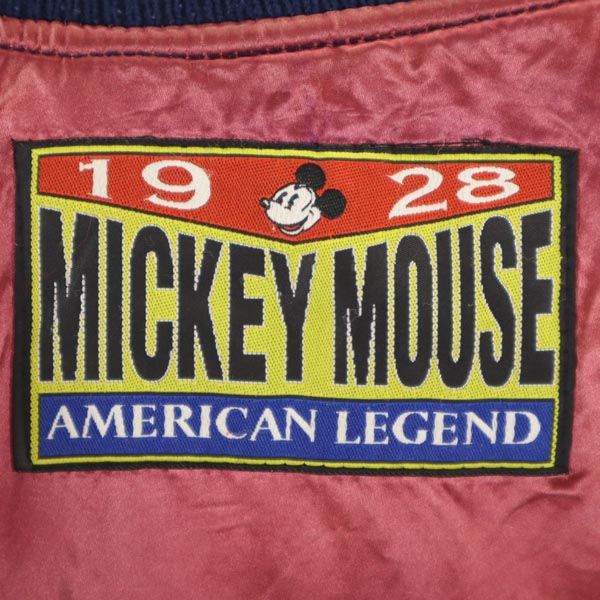 MICKEY MOUSE 80s 90s USA Wool Blend Jacket Blue Size L