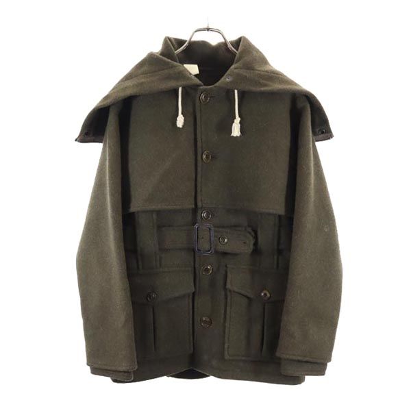 N.HOOLYWOOD Japan Wool Hooded Jacket Green Size 36